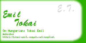 emil tokai business card